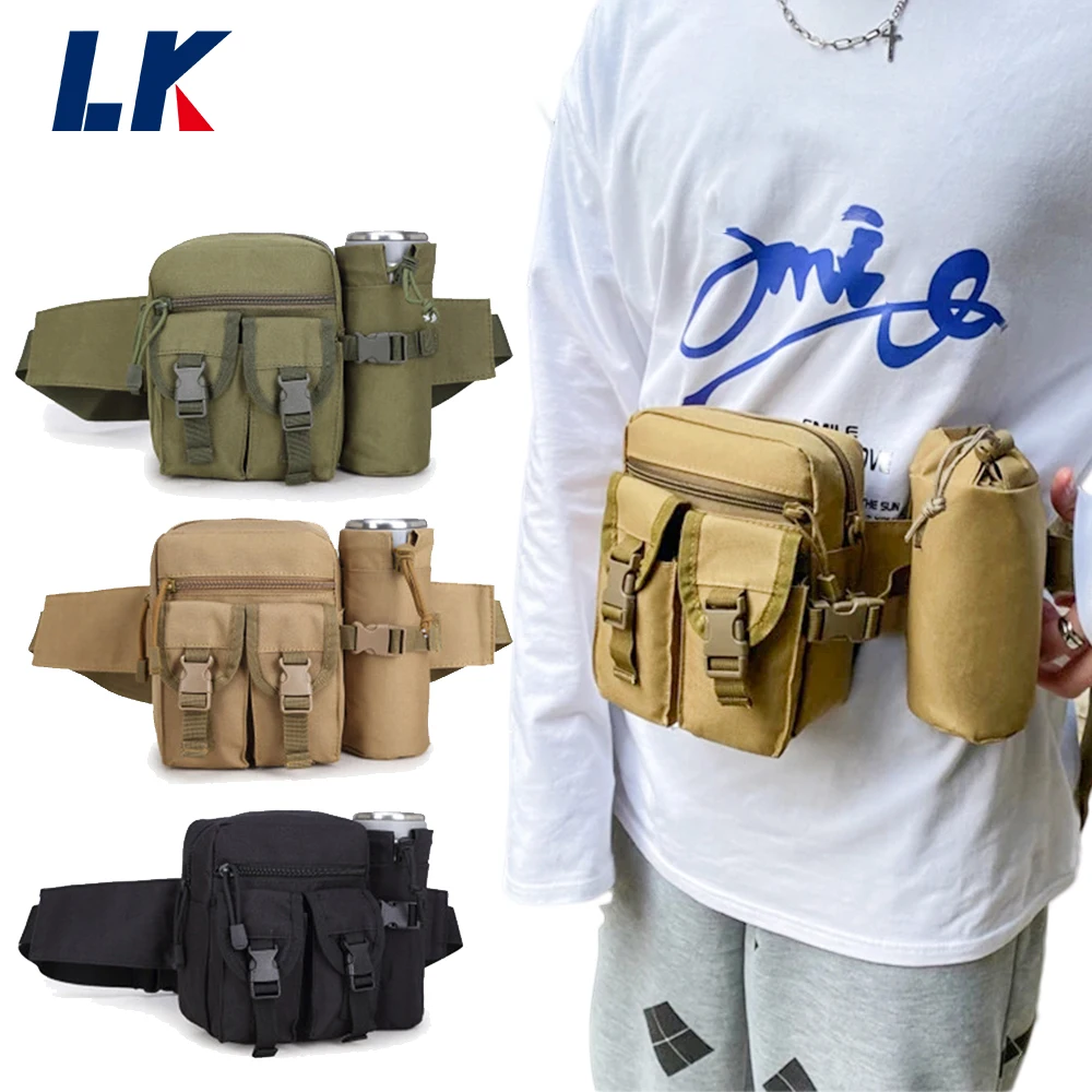 

Multifunction Tactical Bag Outdoor Molle Military Waist Fanny Pack Kettle Belt Waist Bag EDC Gear Hunting Bag Gadget Purses