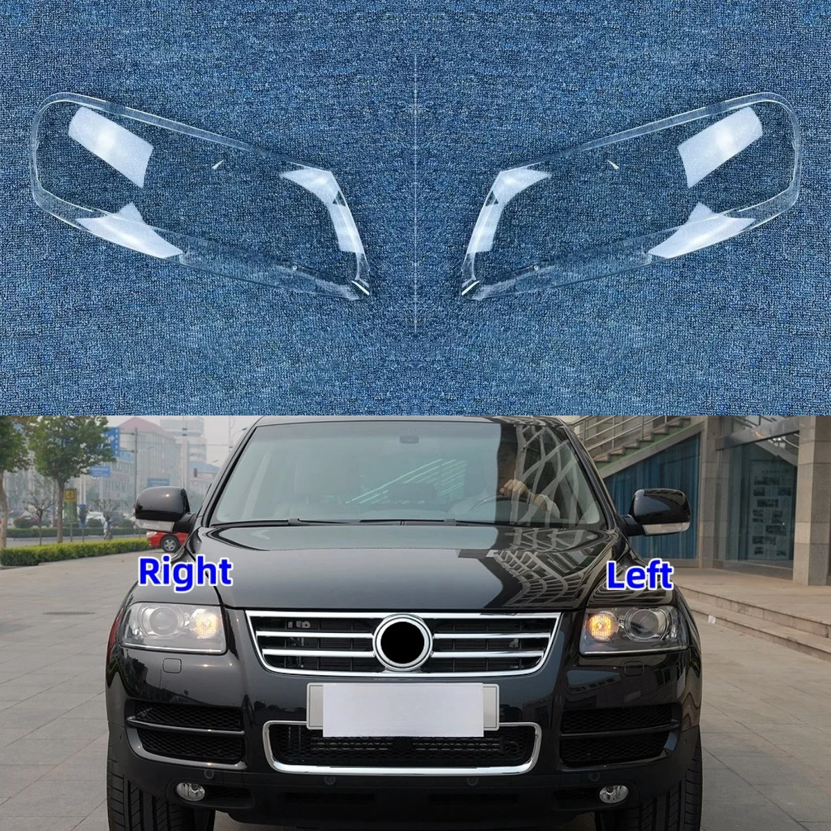 

Для Volkswagen VW Touareg 2003 2004 2005 2006, аксессуары, автомобильные фары, стекло, замена оригинальных линз