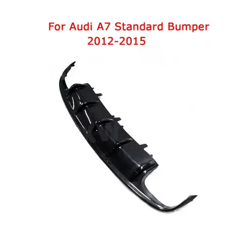 Задний диффузор из углеродного волокна, спойлер для Audi A7 S7 Sline Sport 2012-2018, защита заднего бампера автомобиля