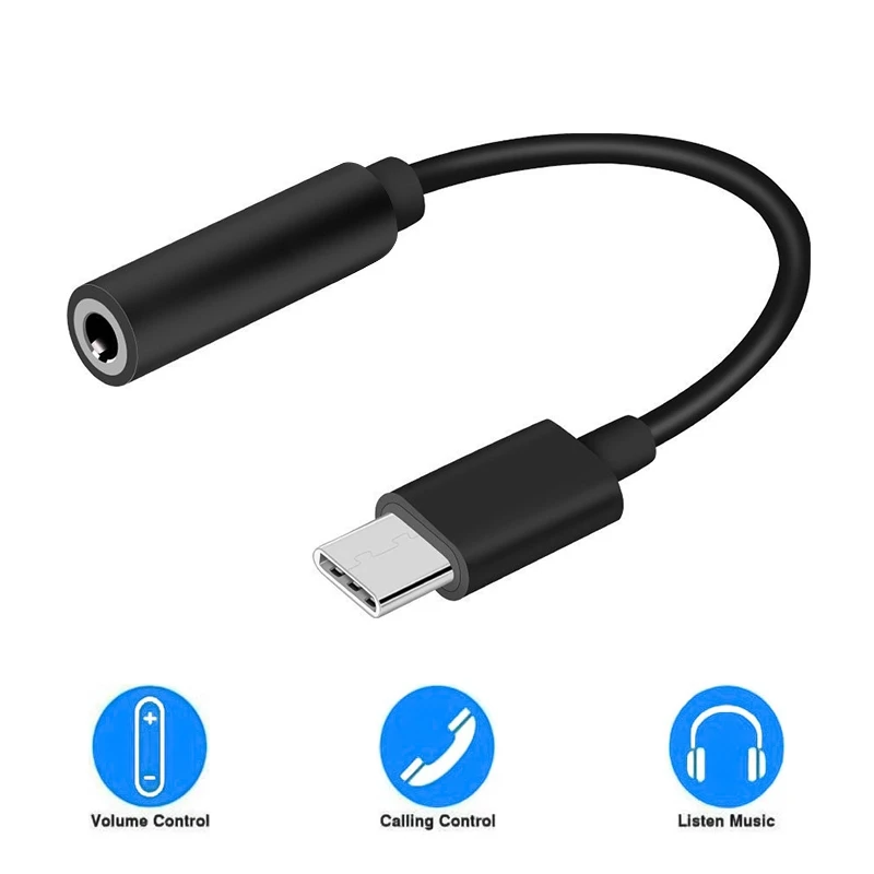 Кабель-адаптер для наушников Xiaomi 3 5 мм AUX Usb 1 Type C Huawei разъем портативный