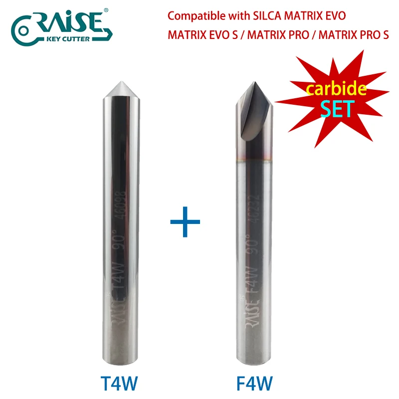 

F4W T4W Твердосплавный резак 0,4 мм 90 градусов, совместимый с SILCA MATRIX EVO/MATRIX EVO S/MATRIX PRO/MATRIX PRO S