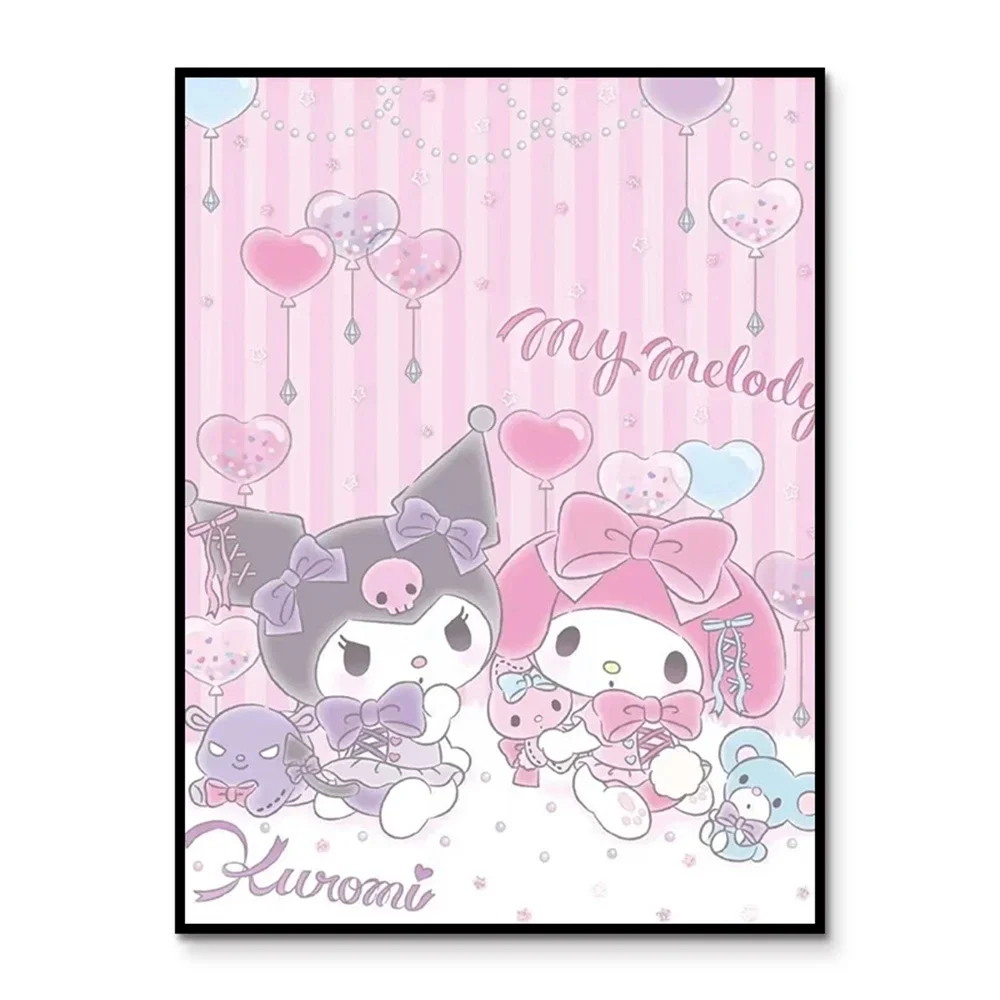 

Японское аниме, милые персонажи мультфильмов, каваи, настенные художественные постеры, домашняя комната для девочек, декор для спальни, холст, картина, настенная живопись, принт