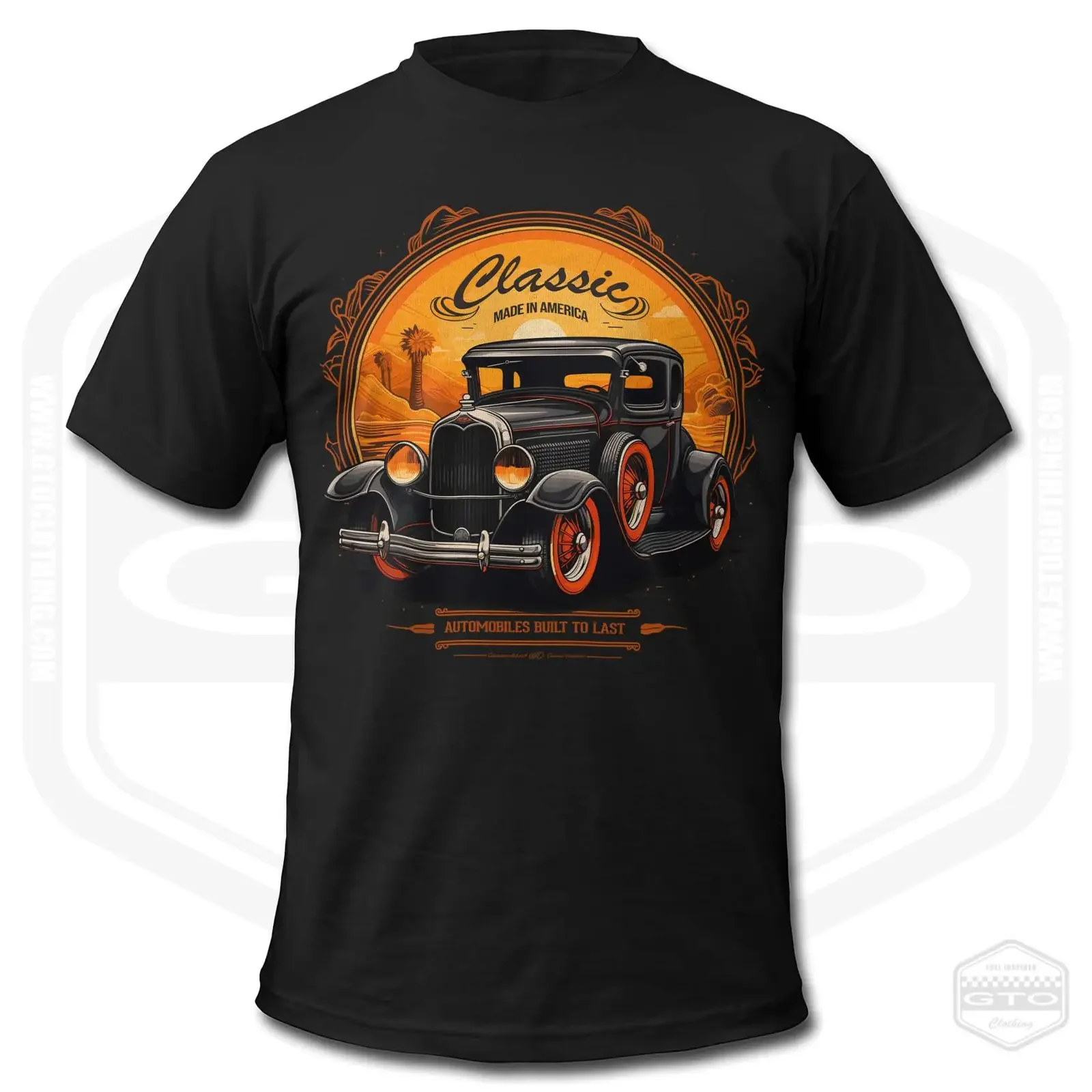 Фото Футболка Model A Retro 3 для мужчин, винтажная, с принтом Hot Rod Fan Art, повседневная, стильная, слегка свободного кроя, для повседневной носки №1