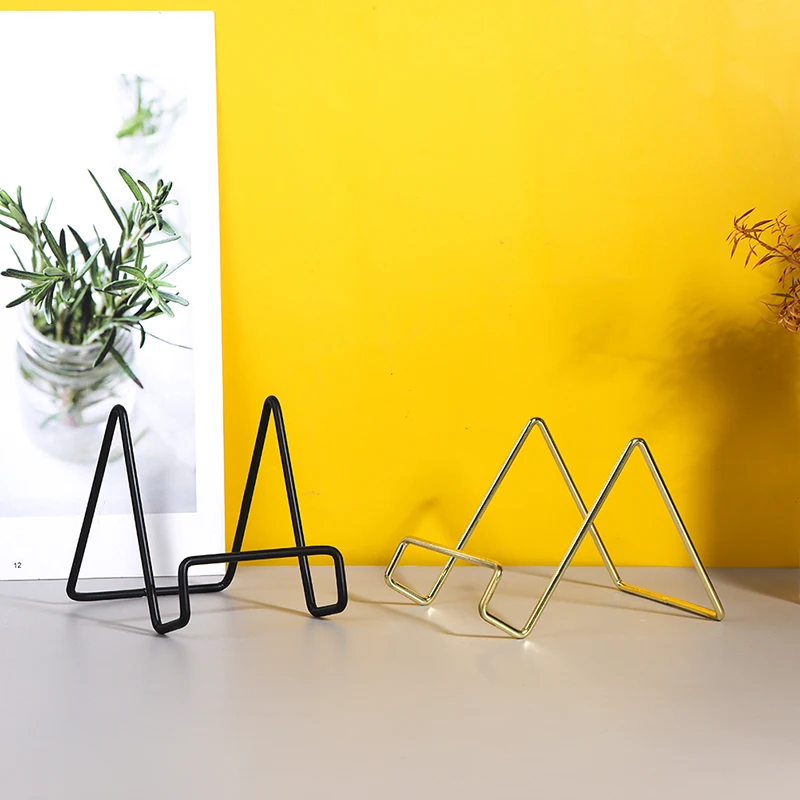 1 шт. Настольный органайзер для хранения записей Модный черный/золотой держатель