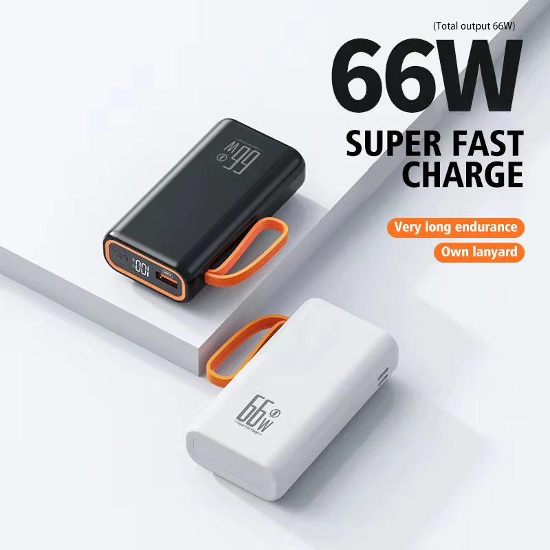 

66W Mini Super Fast Charging 200000mAh Power Bank External Battery for iPhone Huawei P40 Portable External Battery Charger