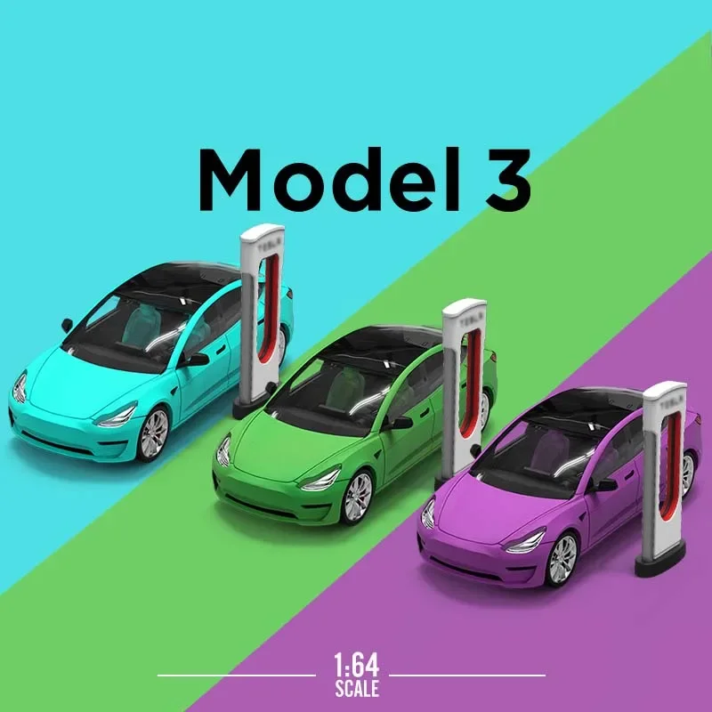 TimeMicro&ampMoreart 1/64 Model 3 Alloy Diecast Collection Toy Car Metal Gifts Toys Vehicle Set