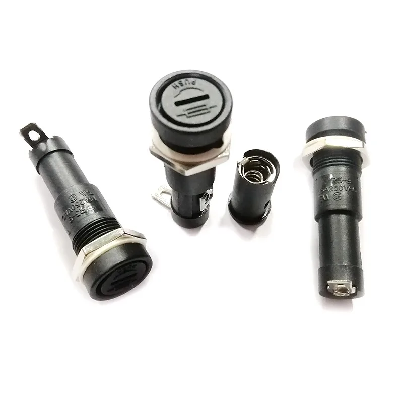 5 шт., держатель предохранителя для стеклянных предохранителей 6 х0 мм, 15 А, 250 В