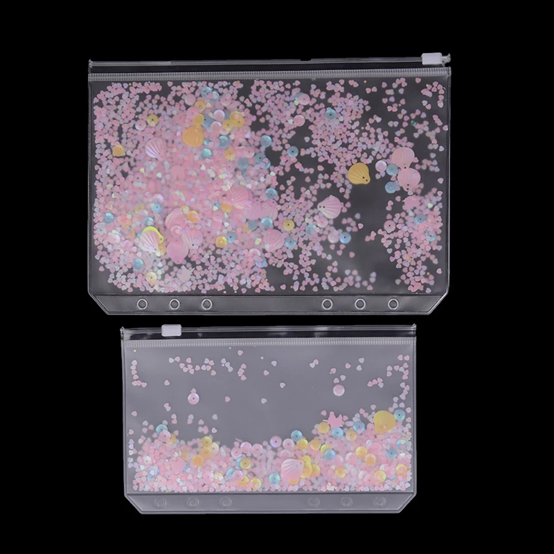 

Transparent PVC A5 A6 File Folder Pink Most Cute Loose-leaf Binder Bag Pouch Diary Planner Storage Bags Kawaii Supplies