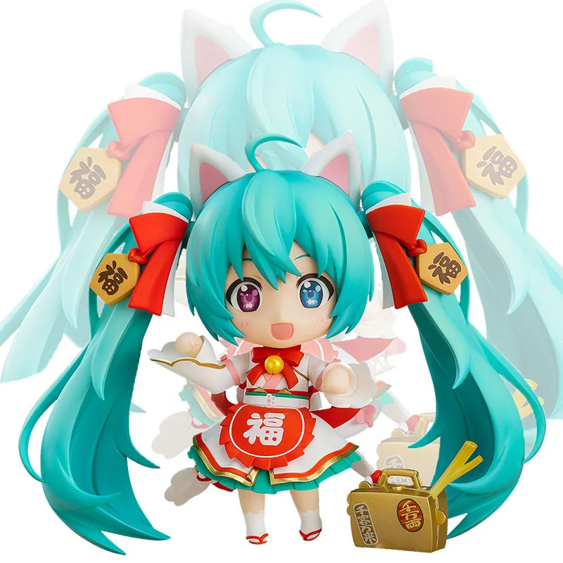 

GSC Genuine Good Smile Hatsune Miku Lucky MIKU Ver Joints Movable Anime Action Figures Toys for Boys Girl Kids Gifts Collectible