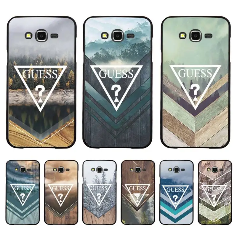 

Luxury Guess Forest Geometry Wood Nature Phone Case For Samsung Galaxy J4plus J6 J5 J72016 J7prime J7Core J6plus Coque
