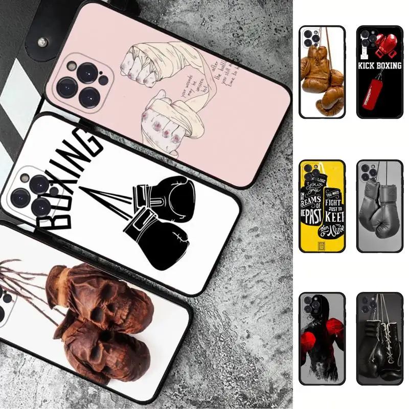 

MaiYaCa Boxing Gloves Phone Case for iPhone 11 12 13 Mini Pro Max 8 7 6 6S Plus X 5 SE 2020 XR XS Funda cover