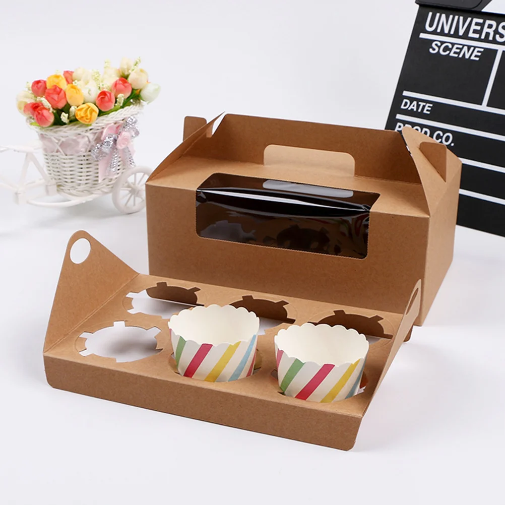 8 шт. белые картонные коробки для тортов индивидуальные держатели упаковки