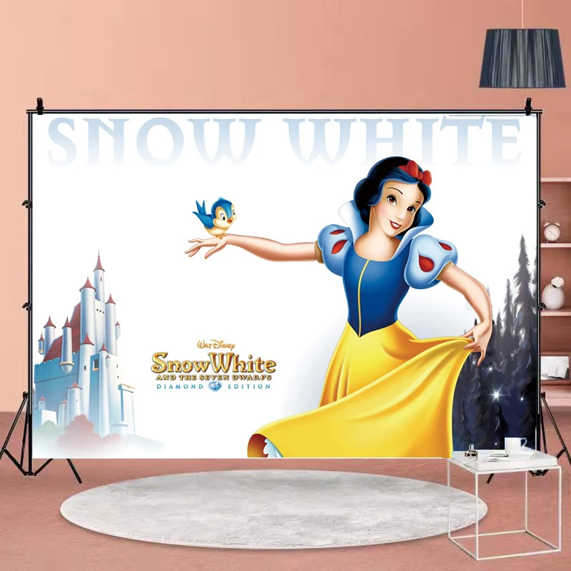 Снежный белый фон для фотостудии с надписью &quotHappy Birthday Вечерние | Дом и сад