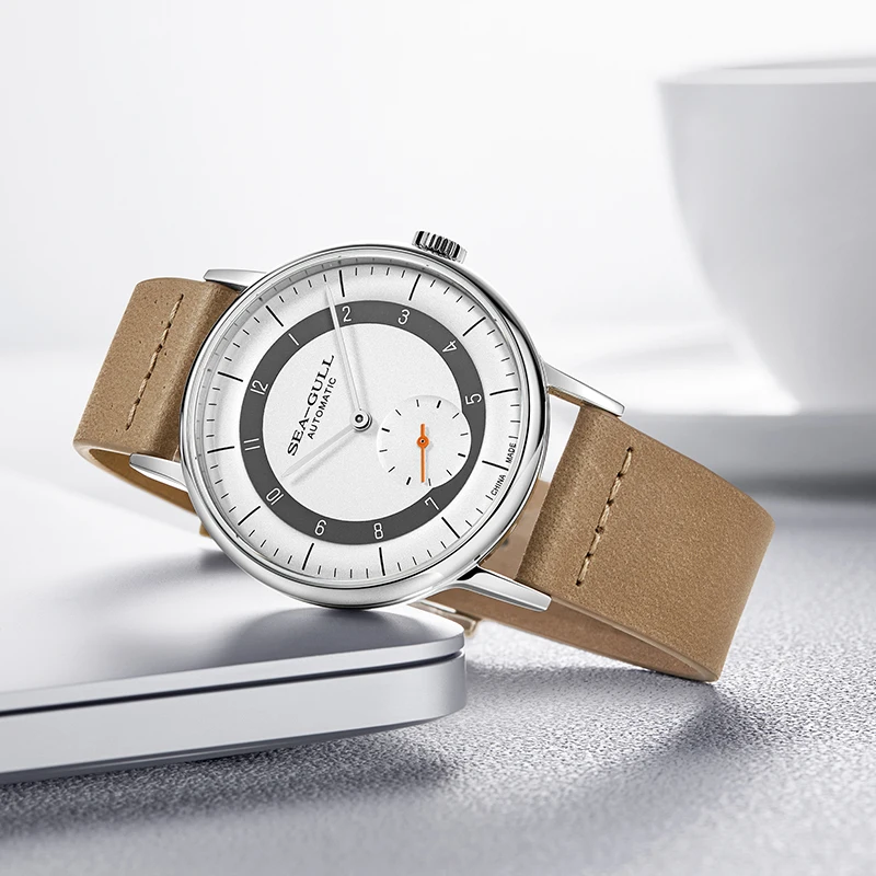 Продажа 2021 Новые мужские часы Seagull, автоматические механические часы, ремень, водонепроницаемое, с сапфировым стеклом, повседневные мужские часы, ча...