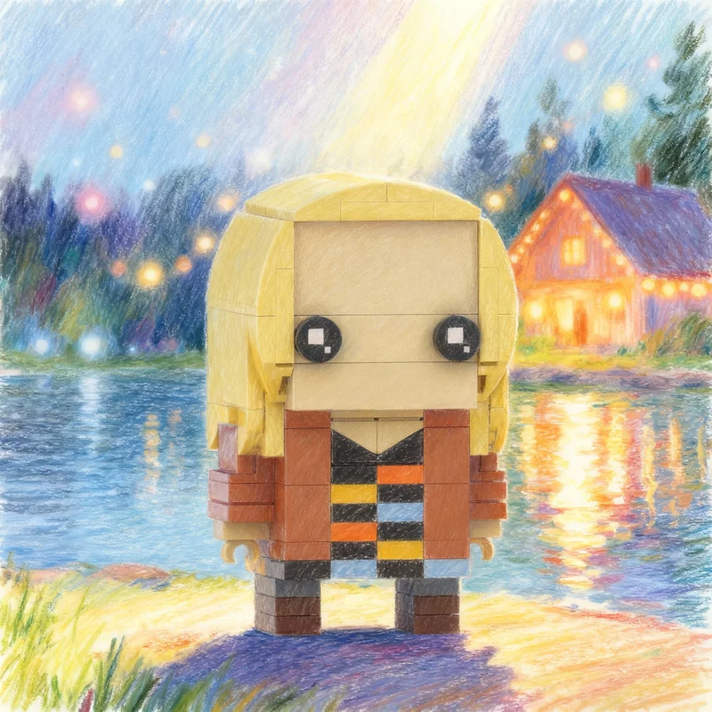 Набор строительных блоков MOC Brickheadz: Фиби Буффей и её друзья, 137 деталей. Архитектурная модель. Идея для рождественского подарка. Развивающая игрушка для сборки. (art.: 3920d7ea3752a) - 3920d7ea3752a