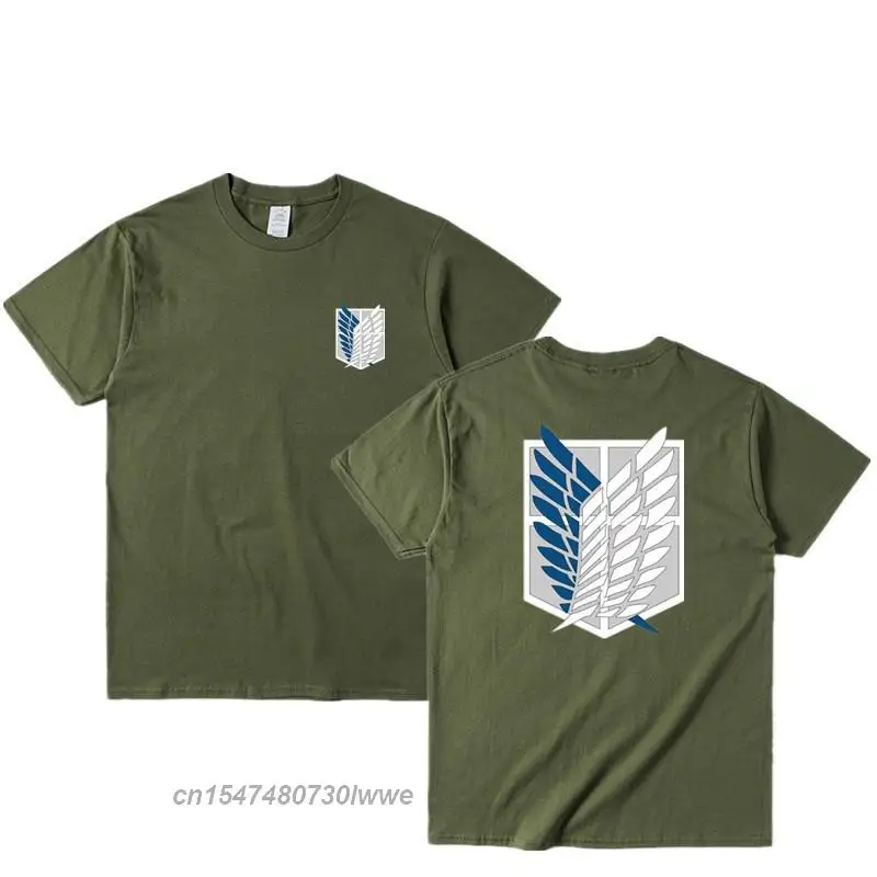 Japanese Anime T Shirt Scouting Legion Clothes Shingeki No Kyojin Tee Shirt Attack On Titan T-Shirt Men Female