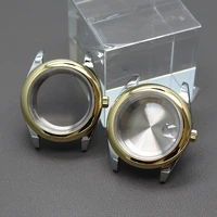 36mm 40mm gold cases mens watches parts oyster sapphire crystal stainless steel for nh35 nh36 miyota 8215 movement 28 5mm dial