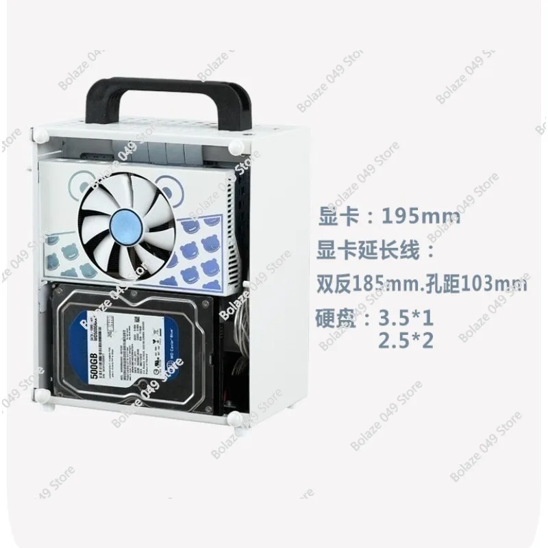 Фото G40 Mini ITX Маленький чехол A4 Ручной ноутбук Настольный компьютер M24 SGPC K39 №5