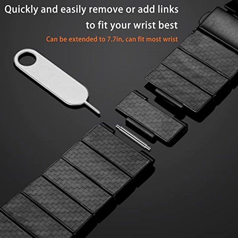 No Gaps Carbon Fiber Strap for Galaxy Watch 5 4 44mm 40mm Band 5pro 45mm Bracelet for Samsung Galaxy Watch 4 Classic 42mm 46mm