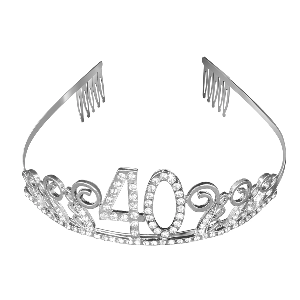 

Tiara Comb Rhinestone Crown Birthday Crystal Ab Rhinestones Fresh Queen Women's Headpiece