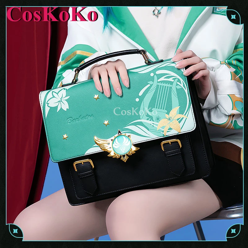 CosKoKo Venti косплей-игра Genshin тематическая сумка для косплея повседневный рюкзак в