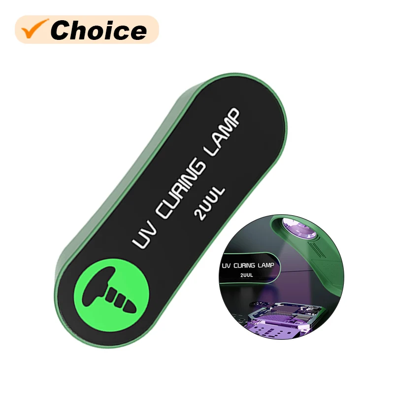 Ультрафиолетовая мини-лампа для отверждения 2UUL SC08 портативная двойная фотолампа
