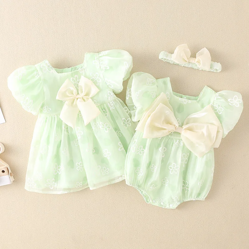 

Baby Summer Clothes Wrap Bottom Clothes Thin Newborn Children's Bodysuit Princess Harper Summer Skirt