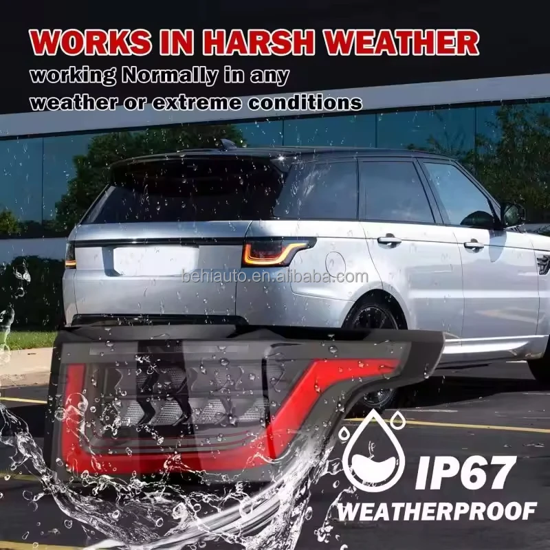 Фото Подходит для Land Rover Range Rover Sport L494: задний фонарь, стоп-сигнал, 2014-2017 гг., а также для моделей 2018-2022 гг., комплект аксессуаров для задних фонарей. №4