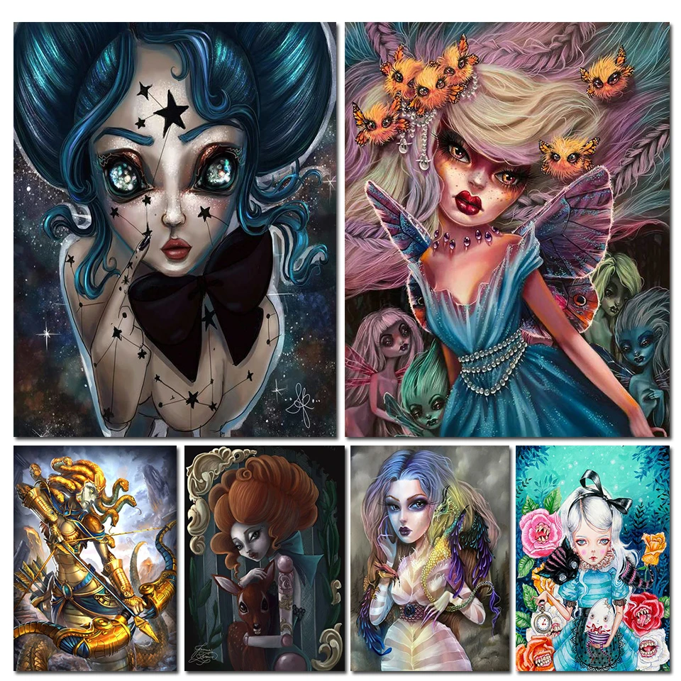 

New Arrival 5D Diy Diamond Painting Cheshire Cat DIY Diamond Painting Disney Alice In Wonderland full drill Diamond Embroidery