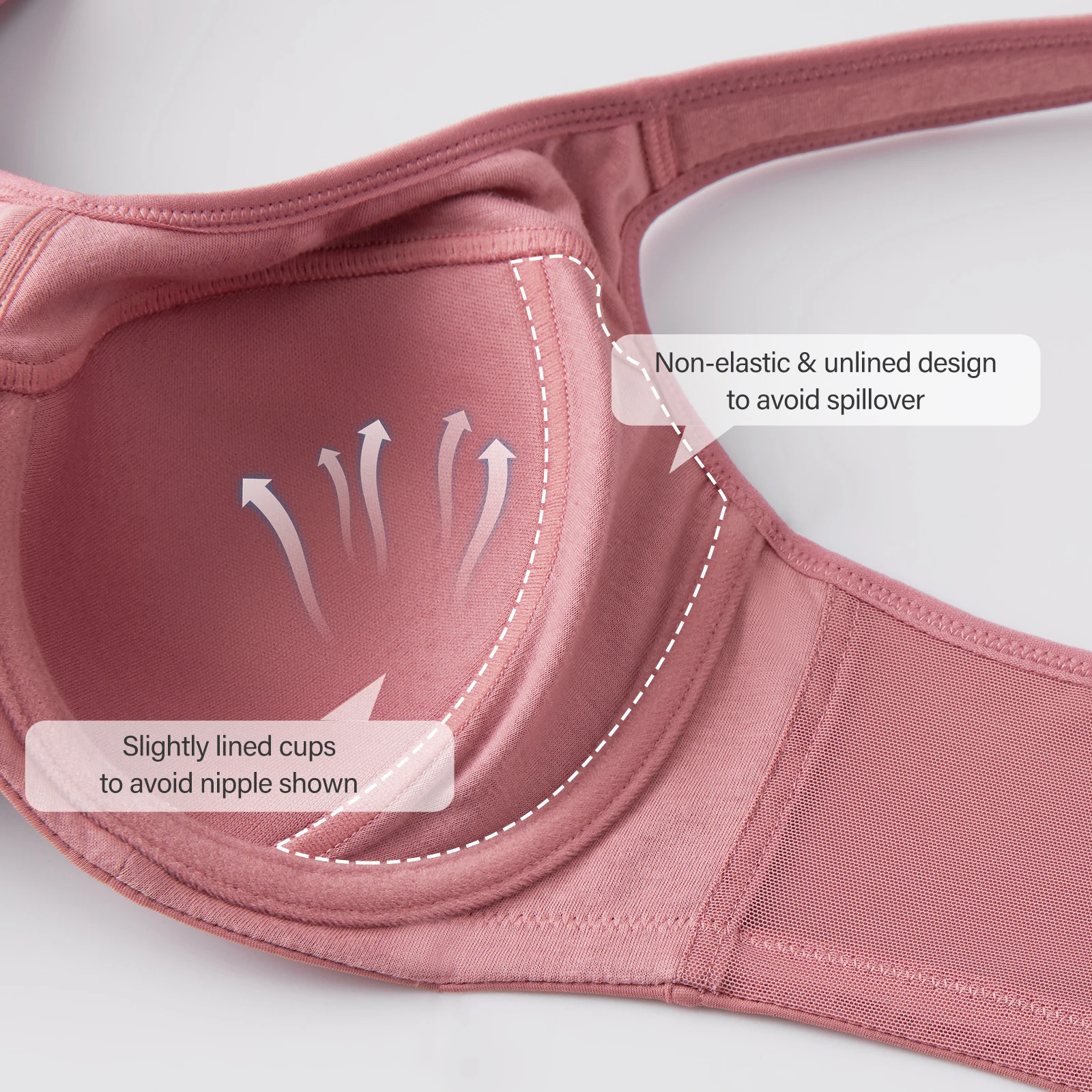 Women's Plus Size Full Coverage Lightly Lined Underwire Support Bra