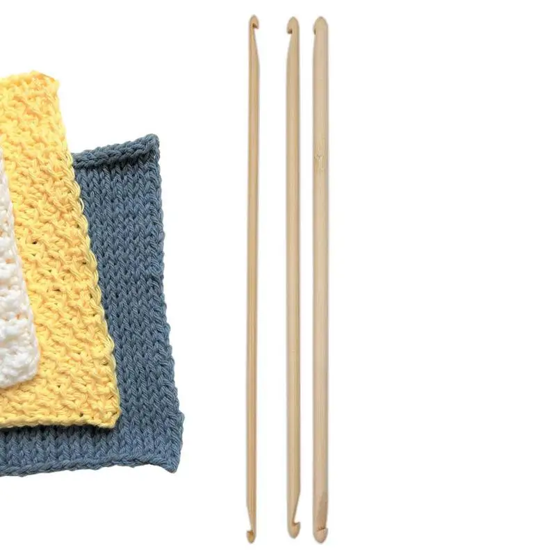 

Double End Crochet Needle Bamboo Crochet Hook Knitting Needle Set Crochet Hook Needles For Knitting Hats Sweaters Shoes