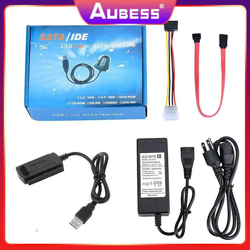 

Converter Cable Sata Pata Ide To Usb 2.0 Adapter For 2.5 / 3.5 Inch Hard Drive