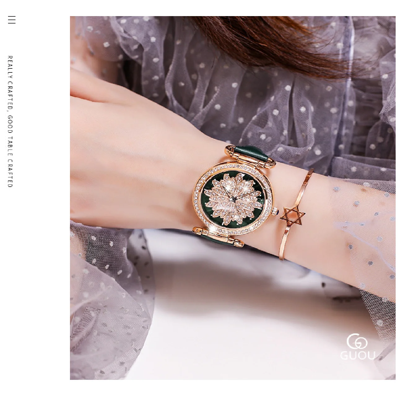 2019 New Top Guou Brand Woman Luxury Watches Top Brand Fashion Lady clock Quartz Gift Dress Ladies Wristwatches