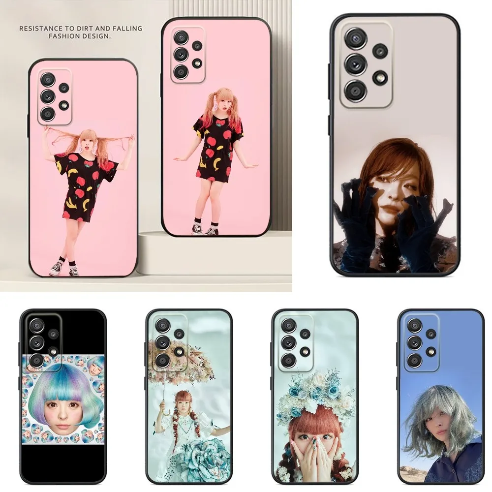 Чехол для телефона K-Kyary pamyu Samsung S24 S23 S22 S21 S20 S10 S10E S9 Plus FE Note 20 Ultra 10 9 черный чехол
