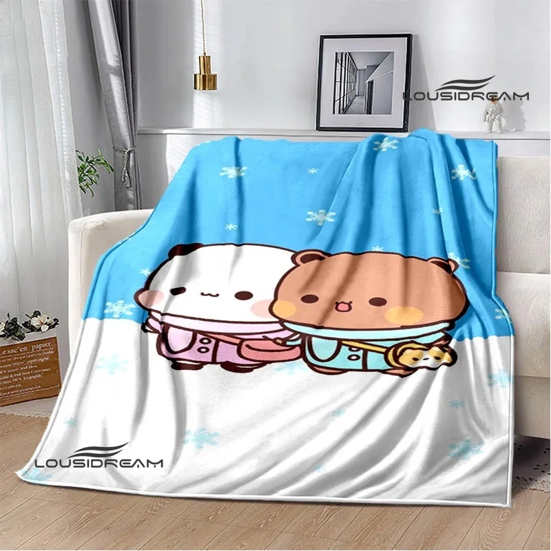 Милые Мультяшные одеяла с принтом медведя одеяло для пикника теплые фланелевые