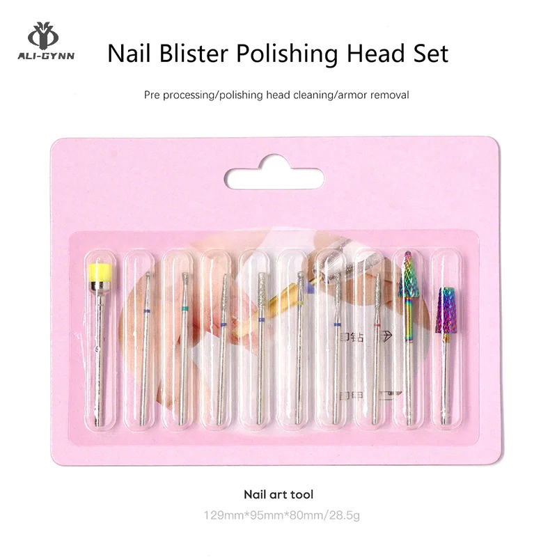 Головка для полировки ногтей набор блистеров электрическая шлифовальная