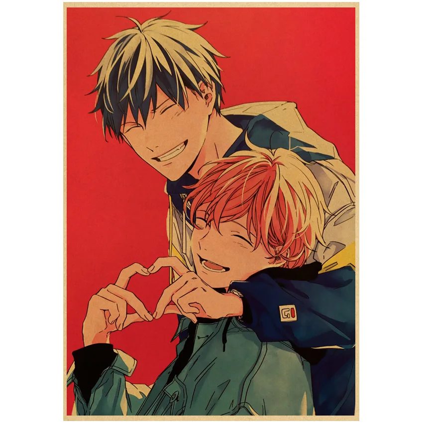 Винтажные Японские Аниме постеры Kawaii Мультфильм Yaoi Mafuyu крафт-бумага домашний