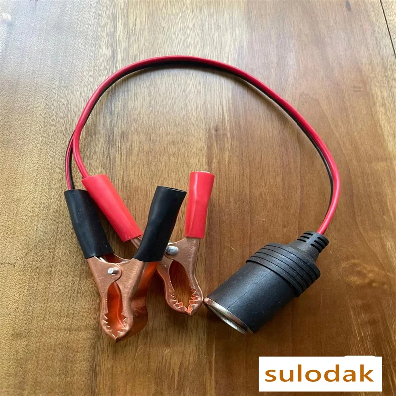 Fiber Optic Fusion Splicer DC Power Cord Cigarette Lighter/Fish Mouth Clip Dual-purpose Power Cable