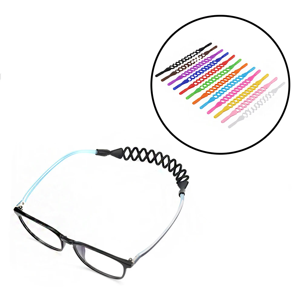 

1 Pcs Silicone Eyeglasses Strap Children Glasses Safety Band Strap Retainer Sunglasses Band Cord Holder Sports Glasses Rope