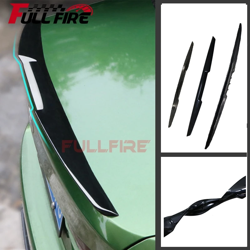 Universal Car Spoiler Car Free Perforated Top Center Wing Trunk Spoiler Top Wing Trunk Decoration Fixed Wind Wing