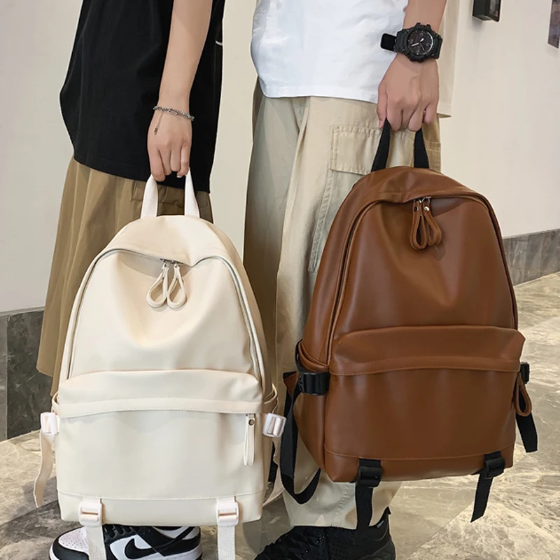 

Woman Backpack Large Capacity Leather Women Knapsack Travel Bagpacks School Bag for Teenage School Backpack for College Students