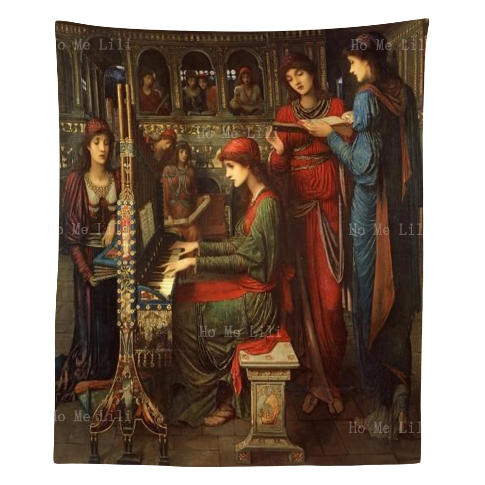 

Art Poster Of John Melhuish Strudwick Vintage Pianist Wall Hanging Home Decor
