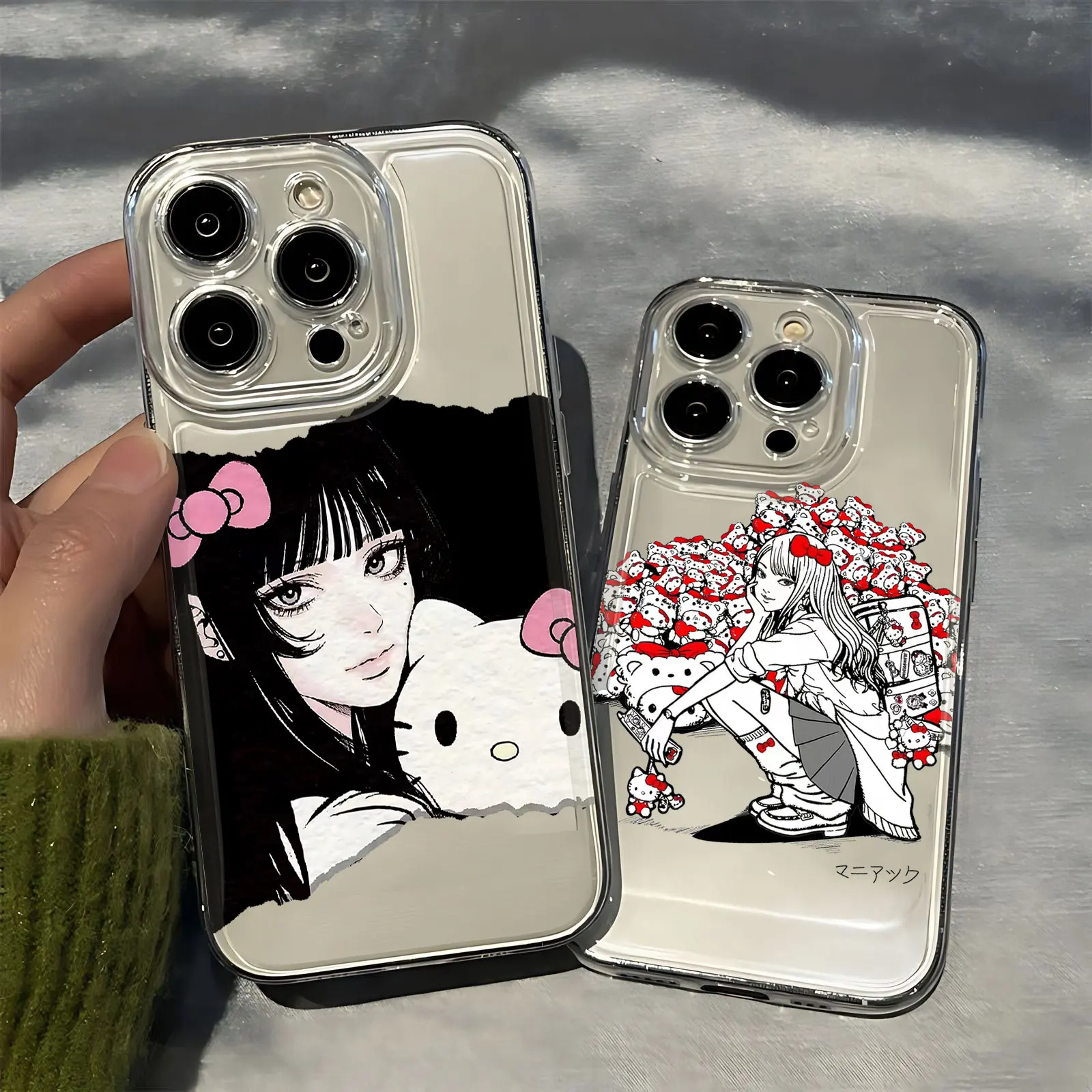 Чехол для телефона Anime Tomie Kawakamis Hello Kittys Samsung A16 A06 A55 A35 A25 A15 A05 A54 A34 A24 A14 A04 A13 A53 A33 Clear TPU