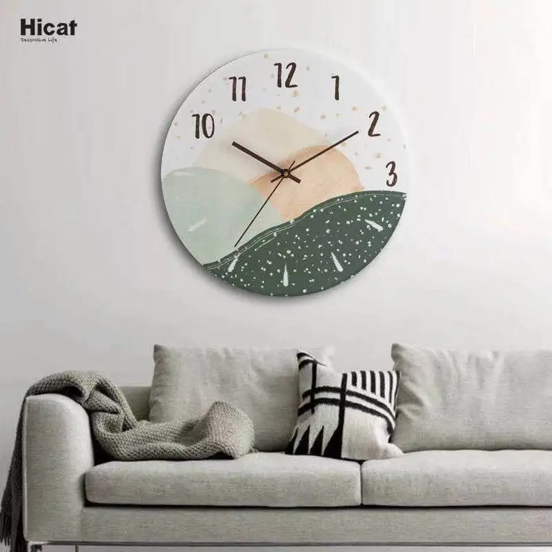 

Настенные часы в скандинавском стиле, минималистичные модные креативные украшения для гостиной и дома, современный дизайн