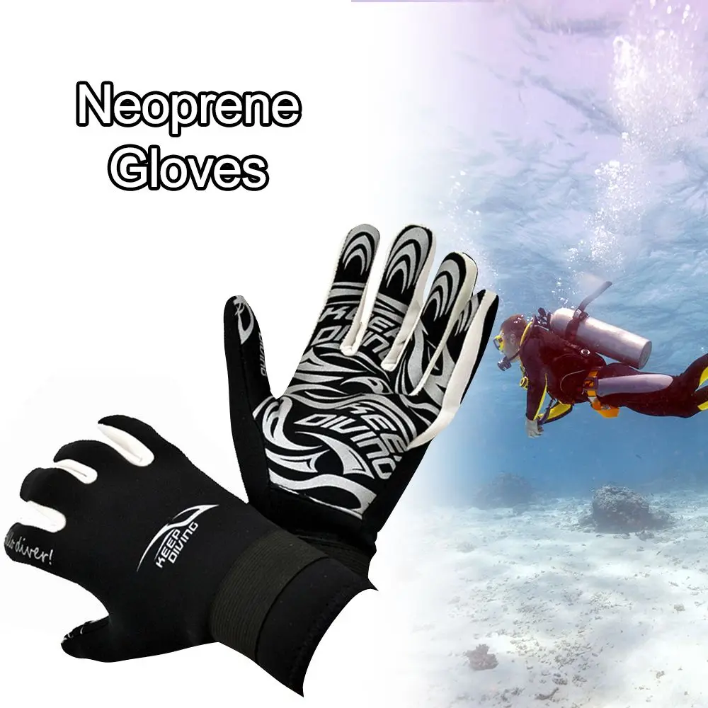 

1 Pair Dive Gloves 2MM Neoprene Diving Snorkeling Gloves Anti Scratch Keep Warm Diving Protective Gloves