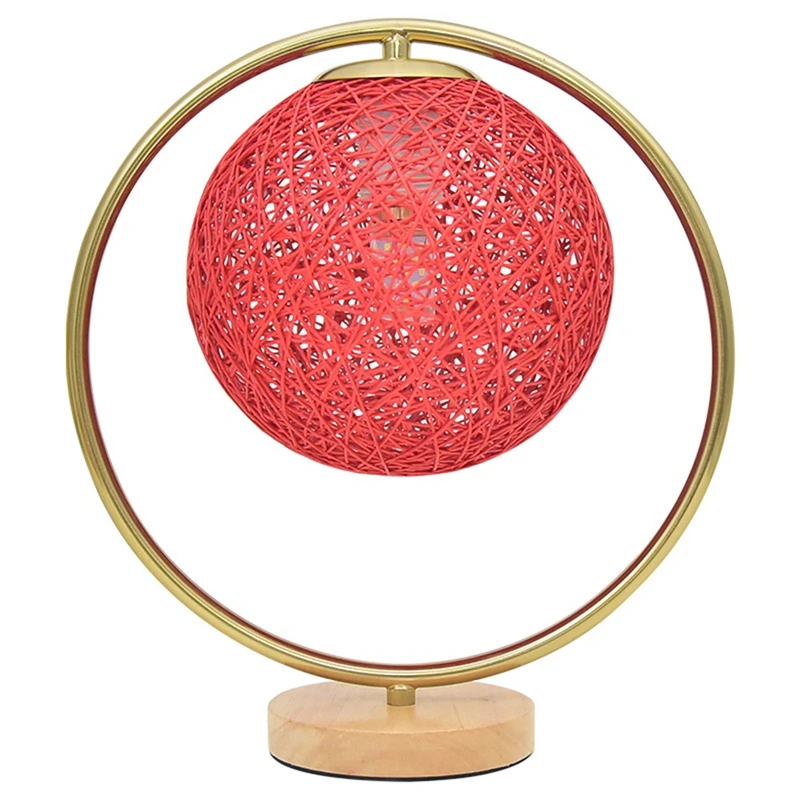 

Прикроватная лампа в китайском стиле для спальни, свадебной комнаты, теплое и романтическое свадебное украшение в стиле ретро, красная наст...