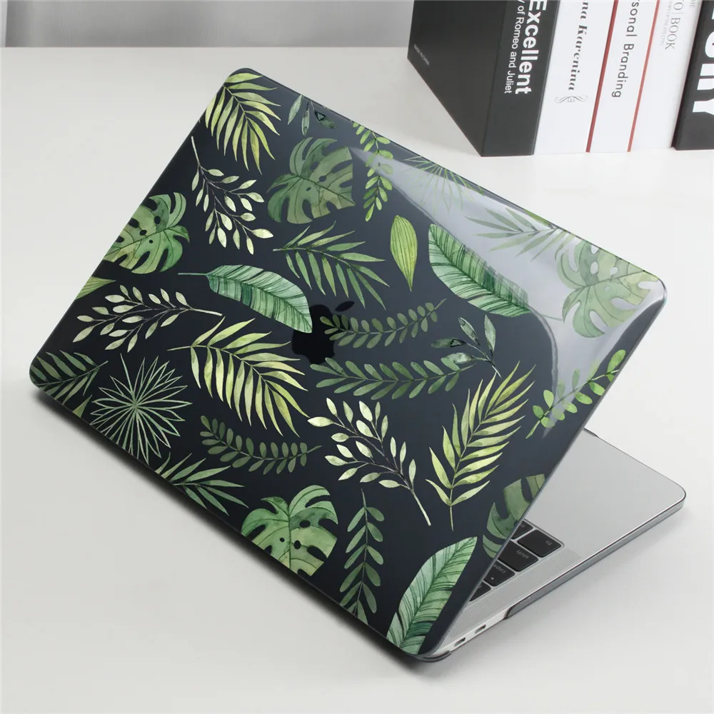 

2020 чехол для ноутбука с растительным узором для MacBook Pro M1, чехол A2338, чехол для Macbook Air 13, чехол для mac Retina 15,4 Pro, 16 дюймов, A2141