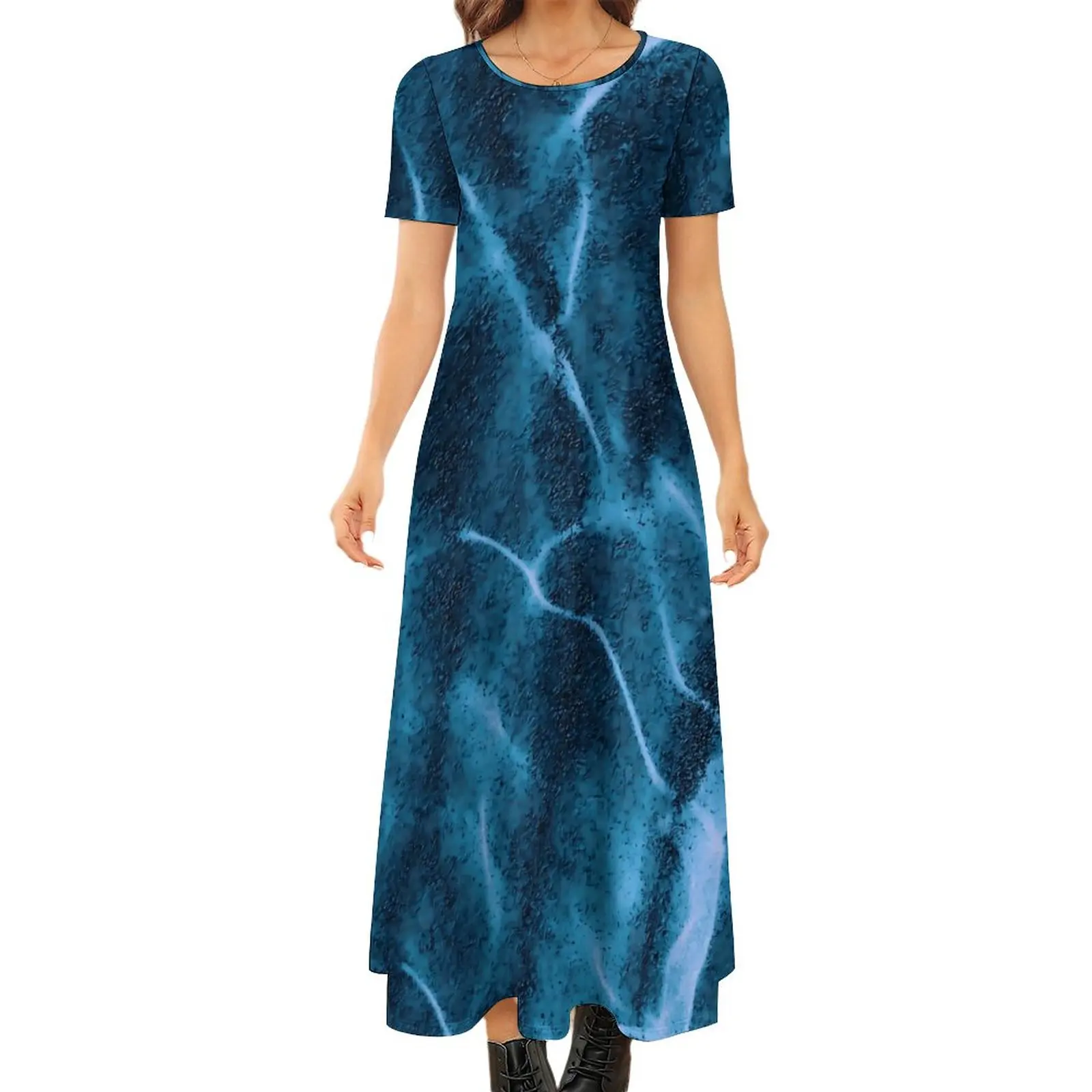 

Женское платье макси в стиле бохо, длинное пляжное платье для мелководья, с кристаллами