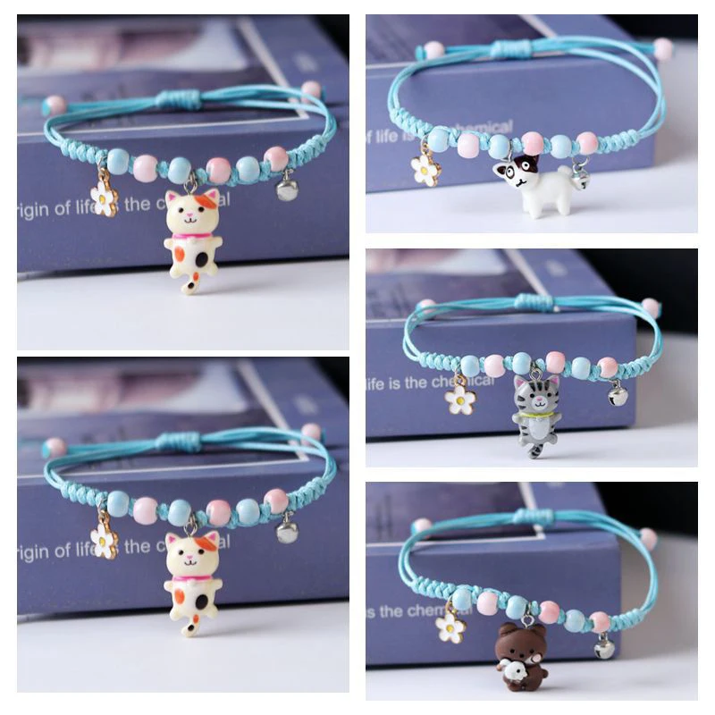 Fashion New Female Bracelet Jewelry New Cartoon Rabbit Bracelet Men And Women's Best Friends Hand-woven Rope Wholesale