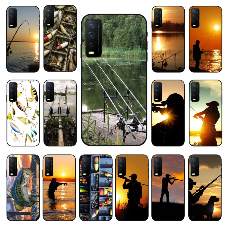 

Bass Fishing Fisherman Hunting Man Phone Case for VIVO Y15s Y20 Y11 Y12 Y17 Y19 Y20S Y31 Y9s Y91 Y21 Y51 Y20i Y93 Y12S Y70